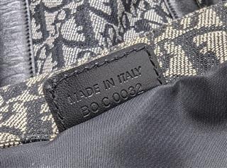 Christian Dior Diorissimo Trotter Black Canvas Tote Bag